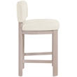 Meridian Furniture Paloma Cream Vegan Leather Counter Stool (Set of 2)