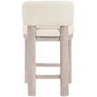 Meridian Furniture Paloma Cream Vegan Leather Counter Stool (Set of 2)