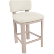 Meridian Furniture Paloma Cream Vegan Leather Counter Stool (Set of 2)