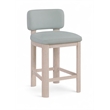 Meridian Furniture Paloma Light Blue Vegan Leather Counter Stool (Set of 2)