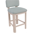 Meridian Furniture Paloma Light Blue Vegan Leather Counter Stool (Set of 2)
