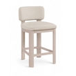 Meridian Furniture Paloma Taupe Vegan Leather Counter Stool (Set of 2)