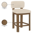 Meridian Furniture Paloma Beige Vegan Leather Counter Stool (Set of 2)