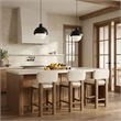 Meridian Furniture Paloma Cream Vegan Leather Counter Stool (Set of 2)