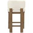 Meridian Furniture Paloma Cream Vegan Leather Counter Stool (Set of 2)