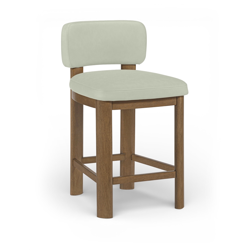 Meridian Furniture Paloma Mint Vegan Leather Counter Stool (Set of 2)