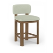 Meridian Furniture Paloma Mint Vegan Leather Counter Stool (Set of 2)