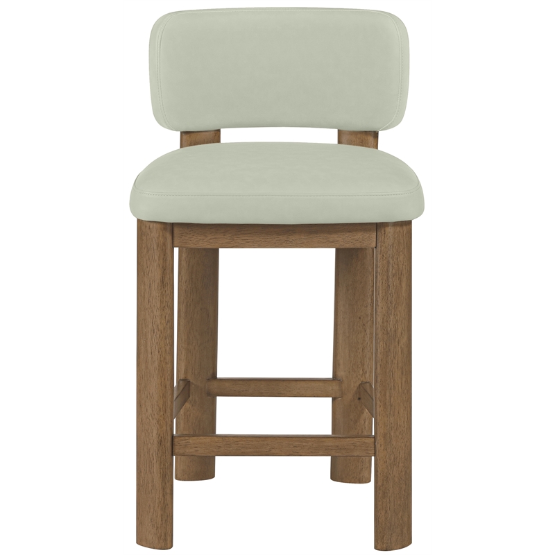 Meridian Furniture Paloma Mint Vegan Leather Counter Stool (Set of 2)