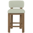 Meridian Furniture Paloma Mint Vegan Leather Counter Stool (Set of 2)