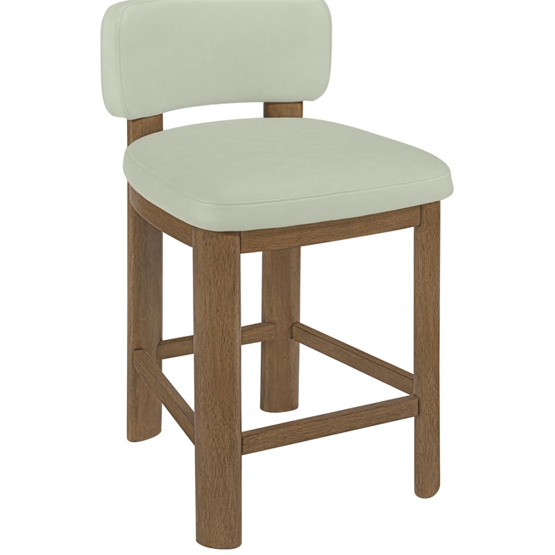 Meridian Furniture Paloma Mint Vegan Leather Counter Stool (Set of 2)