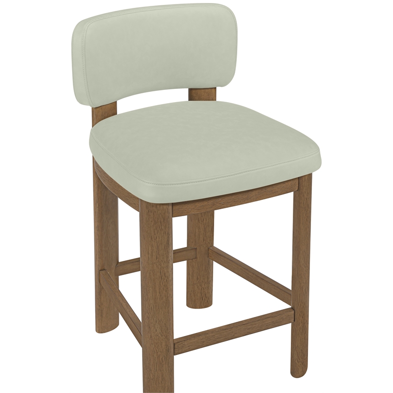 Meridian Furniture Paloma Mint Vegan Leather Counter Stool (Set of 2)