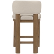 Meridian Furniture Paloma Taupe Vegan Leather Counter Stool (Set of 2)