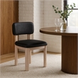 Meridian Furniture Paloma Black Vegan Leather Dining Chair (Set of 2)