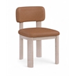 Meridian Furniture Paloma Cognac Vegan Leather Dining Chair (Set of 2)