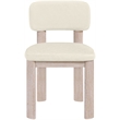 Meridian Furniture Paloma Cream Vegan Leather Dining Chair (Set of 2)