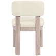 Meridian Furniture Paloma Cream Vegan Leather Dining Chair (Set of 2)
