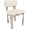 Meridian Furniture Paloma Cream Vegan Leather Dining Chair (Set of 2)