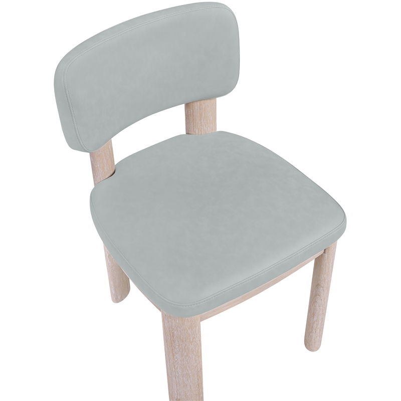 Meridian Furniture Paloma Light Blue Vegan Leather Dining Chair (Set of 2)