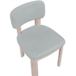 Meridian Furniture Paloma Light Blue Vegan Leather Dining Chair (Set of 2)