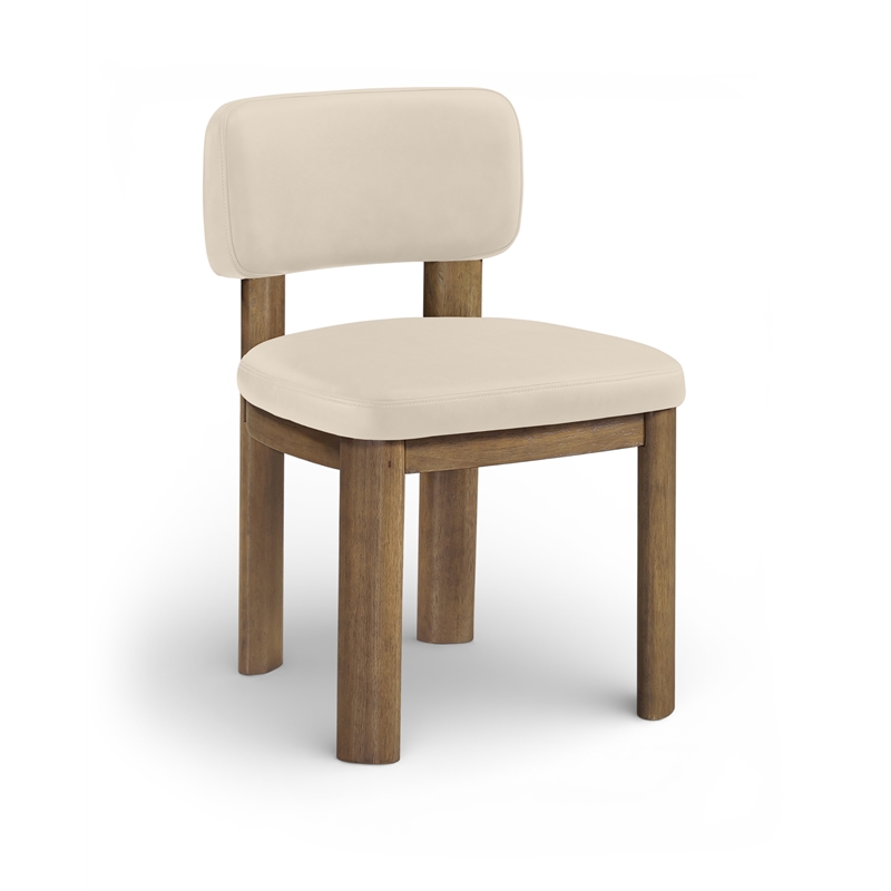 Meridian Furniture Paloma Beige Vegan Leather Dining Chair (Set of 2)