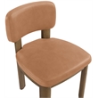 Meridian Furniture Paloma Cognac Vegan Leather Dining Chair (Set of 2)