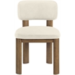 Meridian Furniture Paloma Cream Vegan Leather Dining Chair (Set of 2)