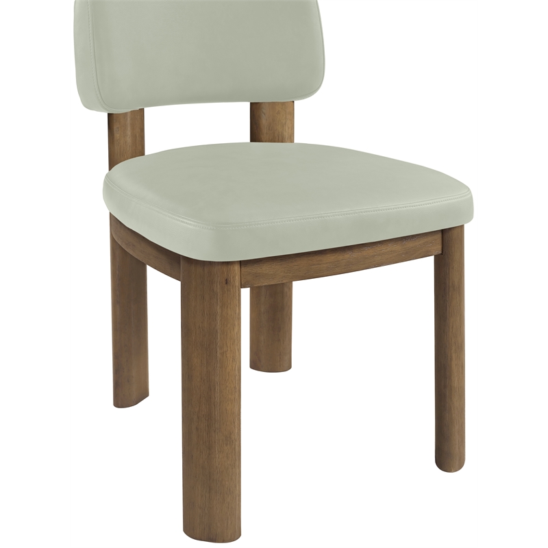 Meridian Furniture Paloma Mint Vegan Leather Dining Chair (Set of 2)