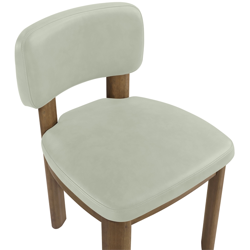 Meridian Furniture Paloma Mint Vegan Leather Dining Chair (Set of 2)