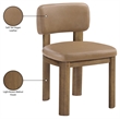 Meridian Furniture Paloma Tan Vegan Leather Dining Chair (Set of 2)