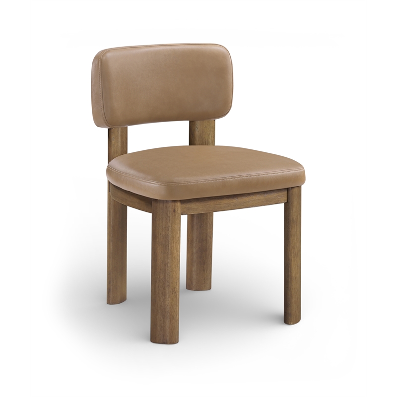 Meridian Furniture Paloma Tan Vegan Leather Dining Chair (Set of 2)