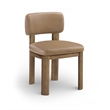 Meridian Furniture Paloma Tan Vegan Leather Dining Chair (Set of 2)