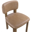 Meridian Furniture Paloma Tan Vegan Leather Dining Chair (Set of 2)