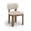 Meridian Furniture Paloma Taupe Vegan Leather Dining Chair (Set of 2)