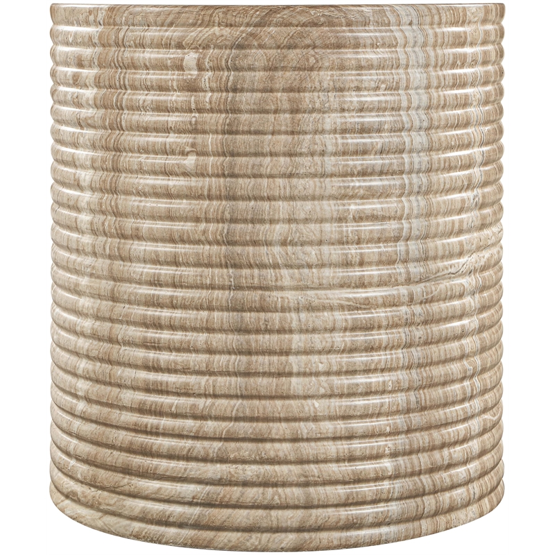 Meridian Furniture Rapallo Beige Concrete Indoor/Outdoor End Table