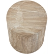 Meridian Furniture Rapallo Beige Concrete Indoor/Outdoor End Table