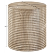 Meridian Furniture Rapallo Beige Concrete Indoor/Outdoor End Table