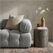Meridian Furniture Rapallo Brown Concrete Indoor/Outdoor End Table