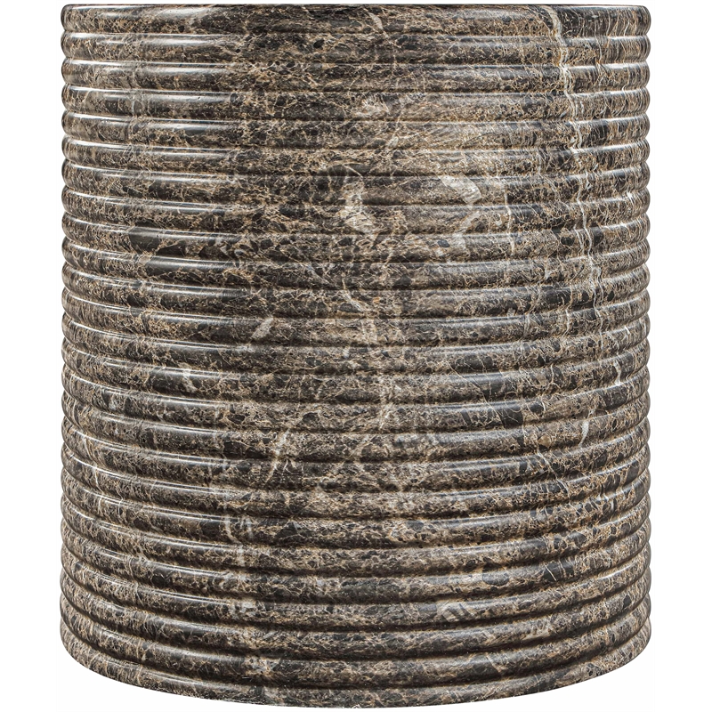 Meridian Furniture Rapallo Brown Concrete Indoor/Outdoor End Table