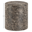 Meridian Furniture Rapallo Brown Concrete Indoor/Outdoor End Table