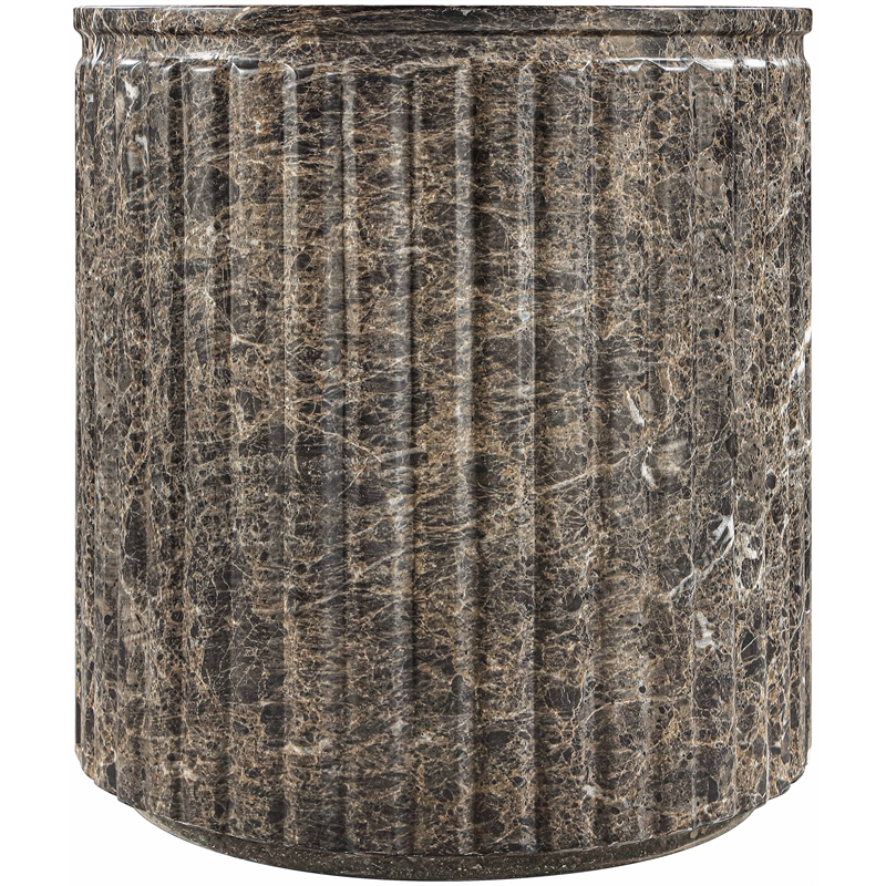 Meridian Furniture Catania Brown Concrete Indoor/Outdoor End Table