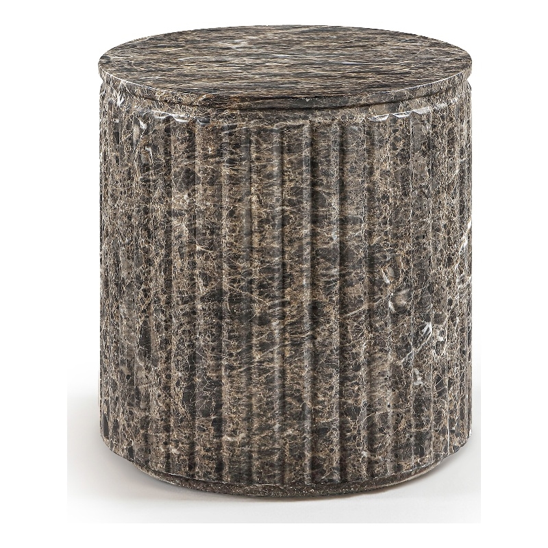 Meridian Furniture Catania Brown Concrete Indoor/Outdoor End Table