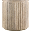 Meridian Furniture Catania Travertine Concrete Indoor/Outdoor End Table