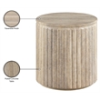 Meridian Furniture Catania Travertine Concrete Indoor/Outdoor End Table