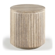 Meridian Furniture Catania Travertine Concrete Indoor/Outdoor End Table
