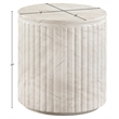 Meridian Furniture Catania White Concrete Indoor/Outdoor End Table