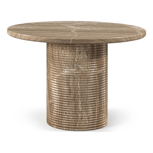 Meridian Furniture Rapallo 43&quot Beige Concrete Indoor/Outdoor Dining Table