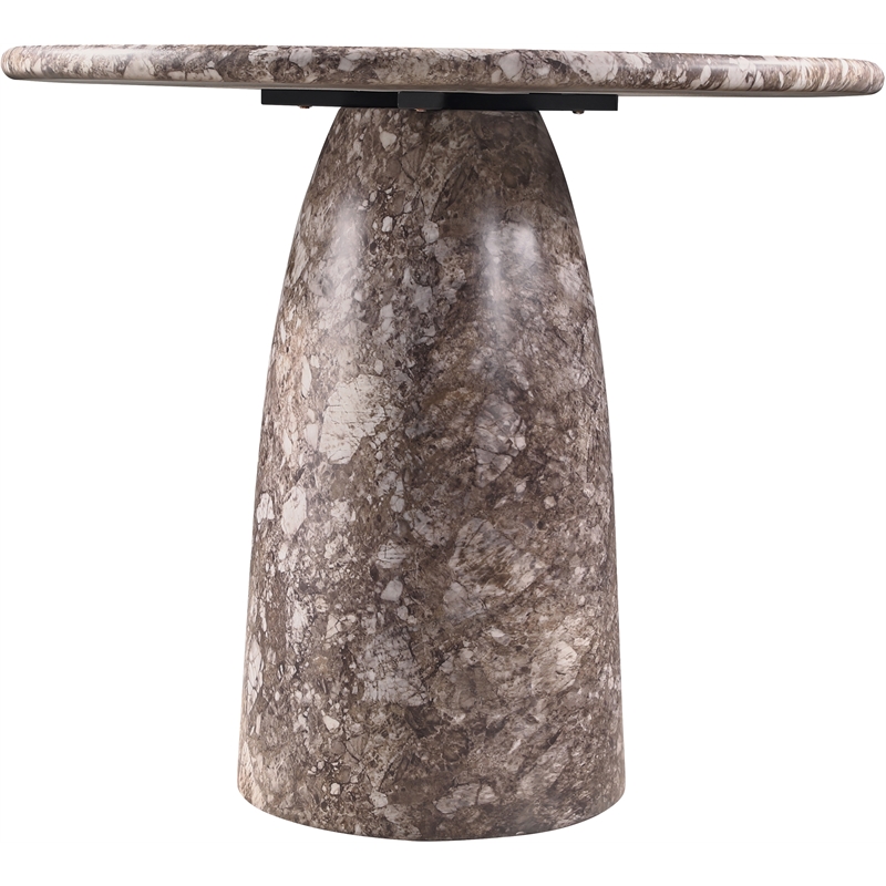 Meridian Furniture Cosenza Brown Concrete Indoor/Outdoor Bar Table