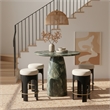 Meridian Furniture Cosenza Green Concrete Indoor/Outdoor Bar Table
