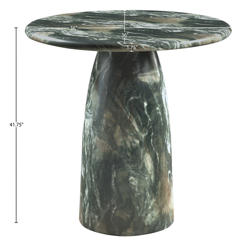 Meridian Furniture Cosenza Green Concrete Indoor/Outdoor Bar Table