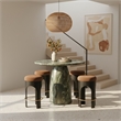 Meridian Furniture Cosenza Green Concrete Indoor/Outdoor Bar Table